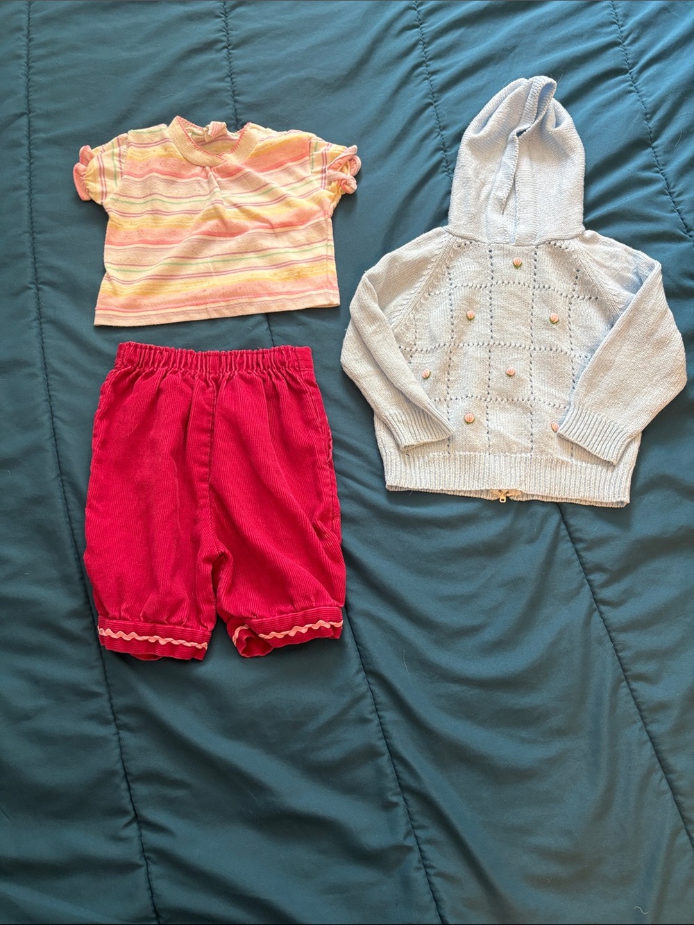 1980s vintage bundle of clothing - 12 months